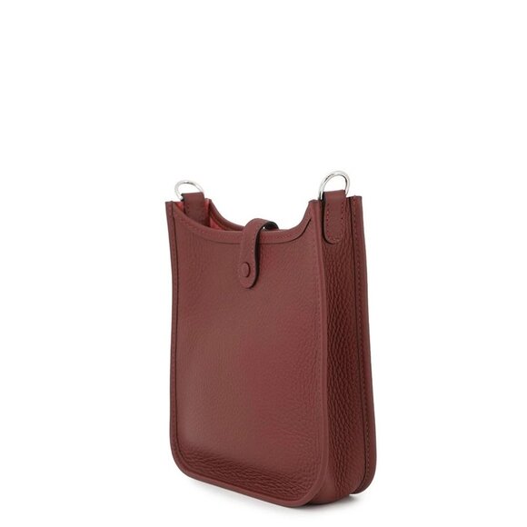 HERMES Evelyne Long Size TPM Taurillon Clemence Rouge H - Picture 2 of 8